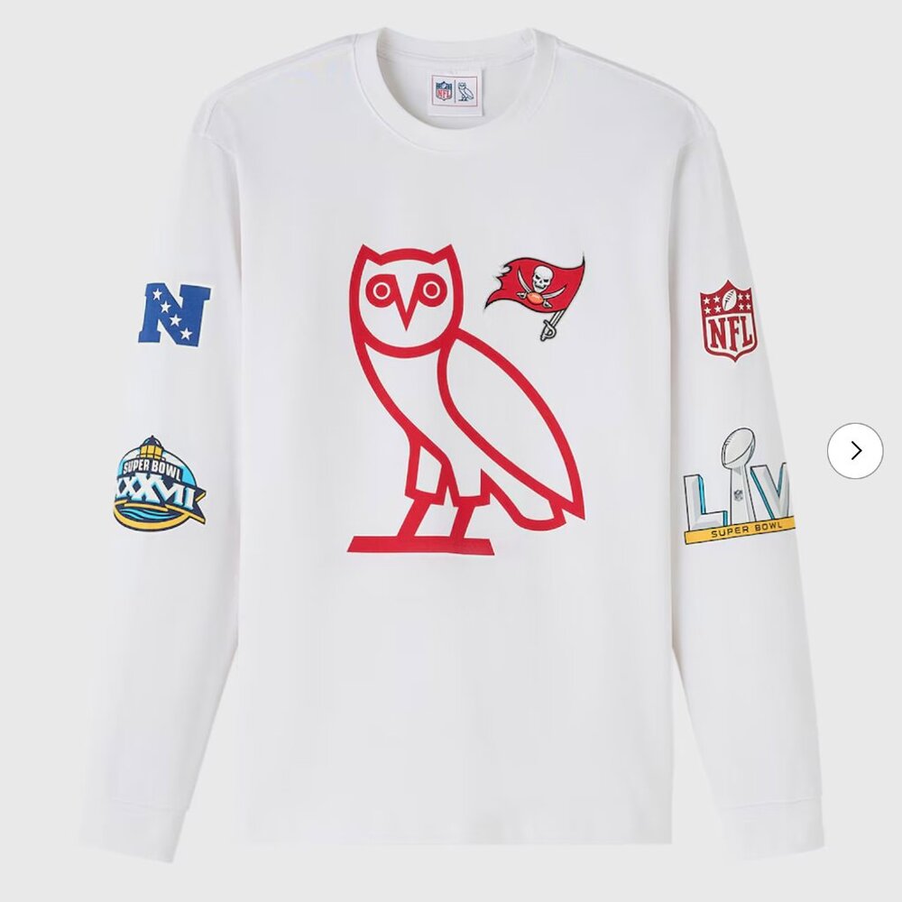 *Tampa Bay Buccaneers* Unisex OVO x NFL Long Sleeve Shirt - size L - NEW!